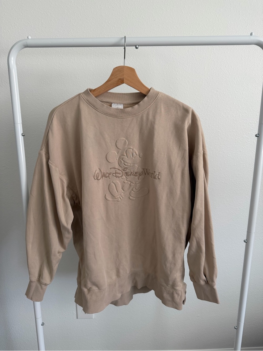 Disney Parks Walt Disney World Tan Mickey Mouse Sweater XS